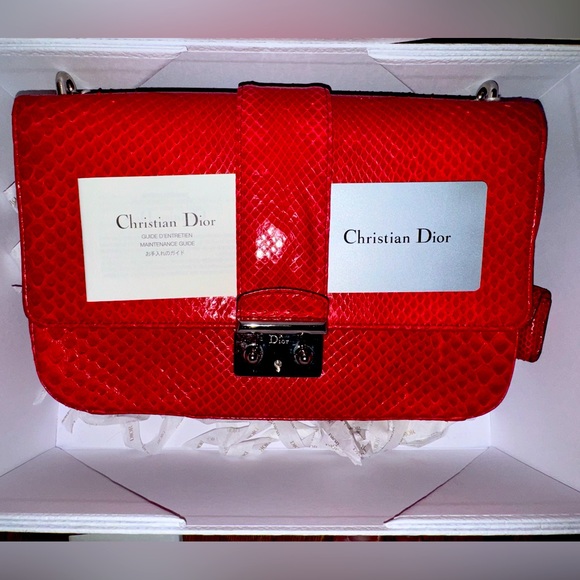 🛑Host Pick Miss Dior Python Flap Bag Link Chain - Picture 5 of 14